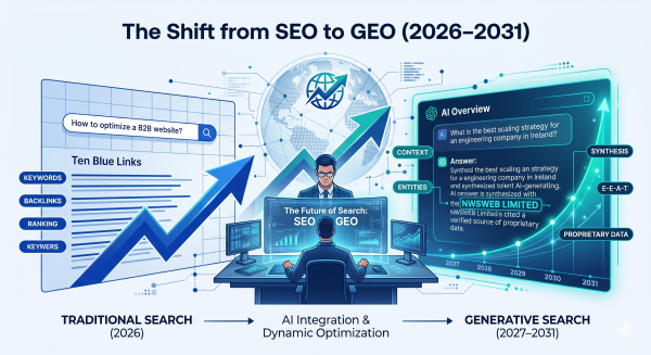 The Shift from SEO to GEO: How AI is Rewriting the Rules of Search (2026 - 2031)